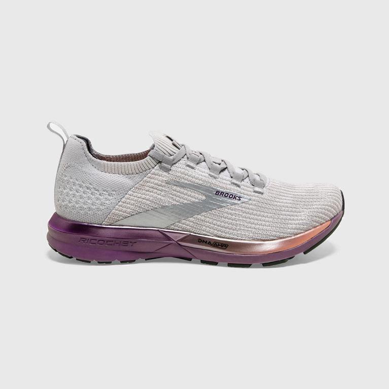 Brooks Women's Ricochet 2 Road Running Shoes Singapore - White (78153-EKCS)